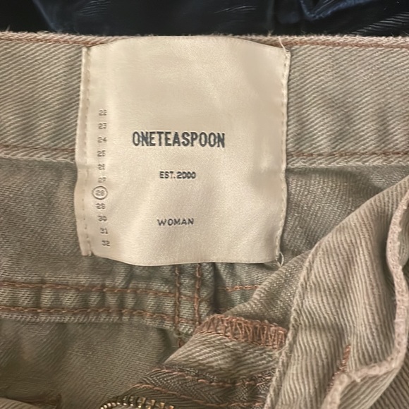 Army green free people Jean shorts - Picture 2 of 2